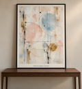 Airy graphite abstraction with floating circles