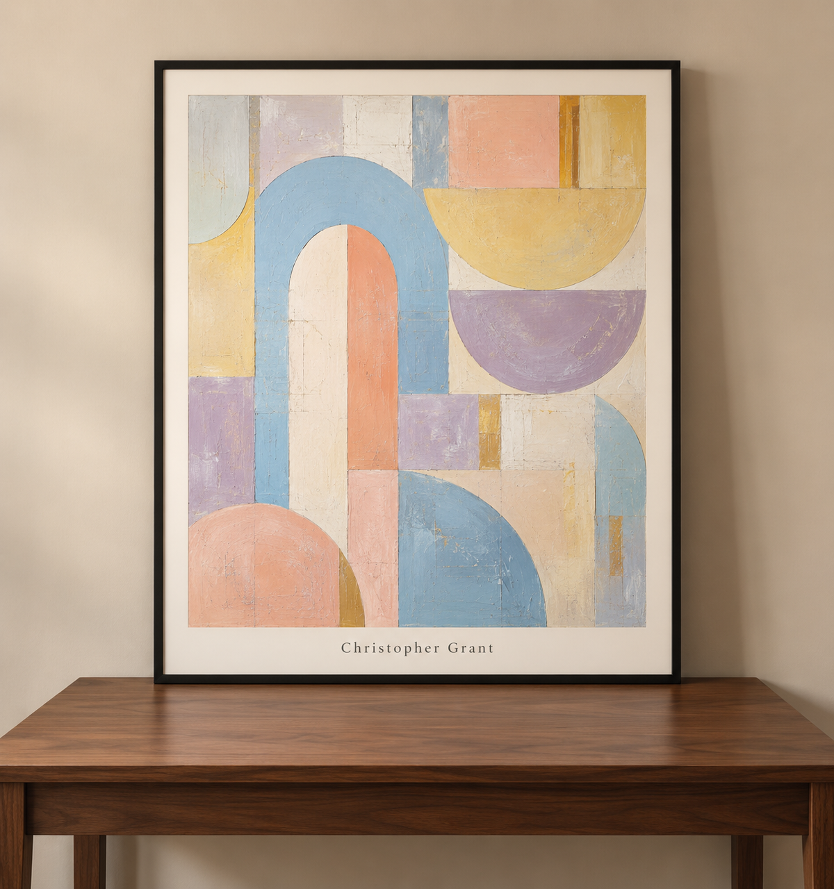 Pastel Arches in a Gallery Frame